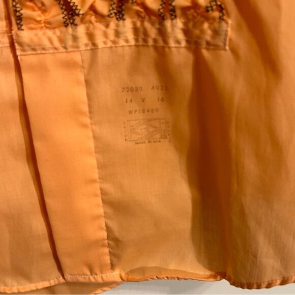 Vintage Lion of Troy Mens Ruffle Bib Tuxedo Button Down Shirt 16/35 - Picture 9 of 9